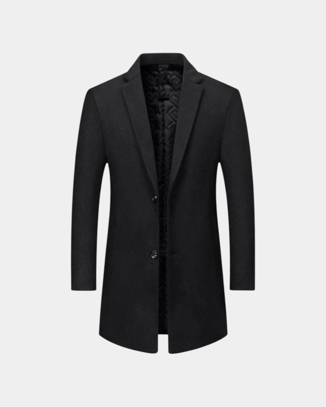 Wool Blend Formal Overcoat