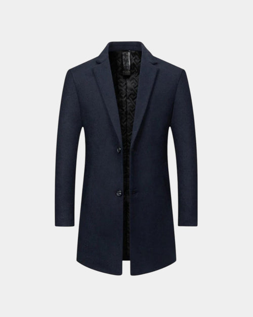 Wool Blend Formal Overcoat