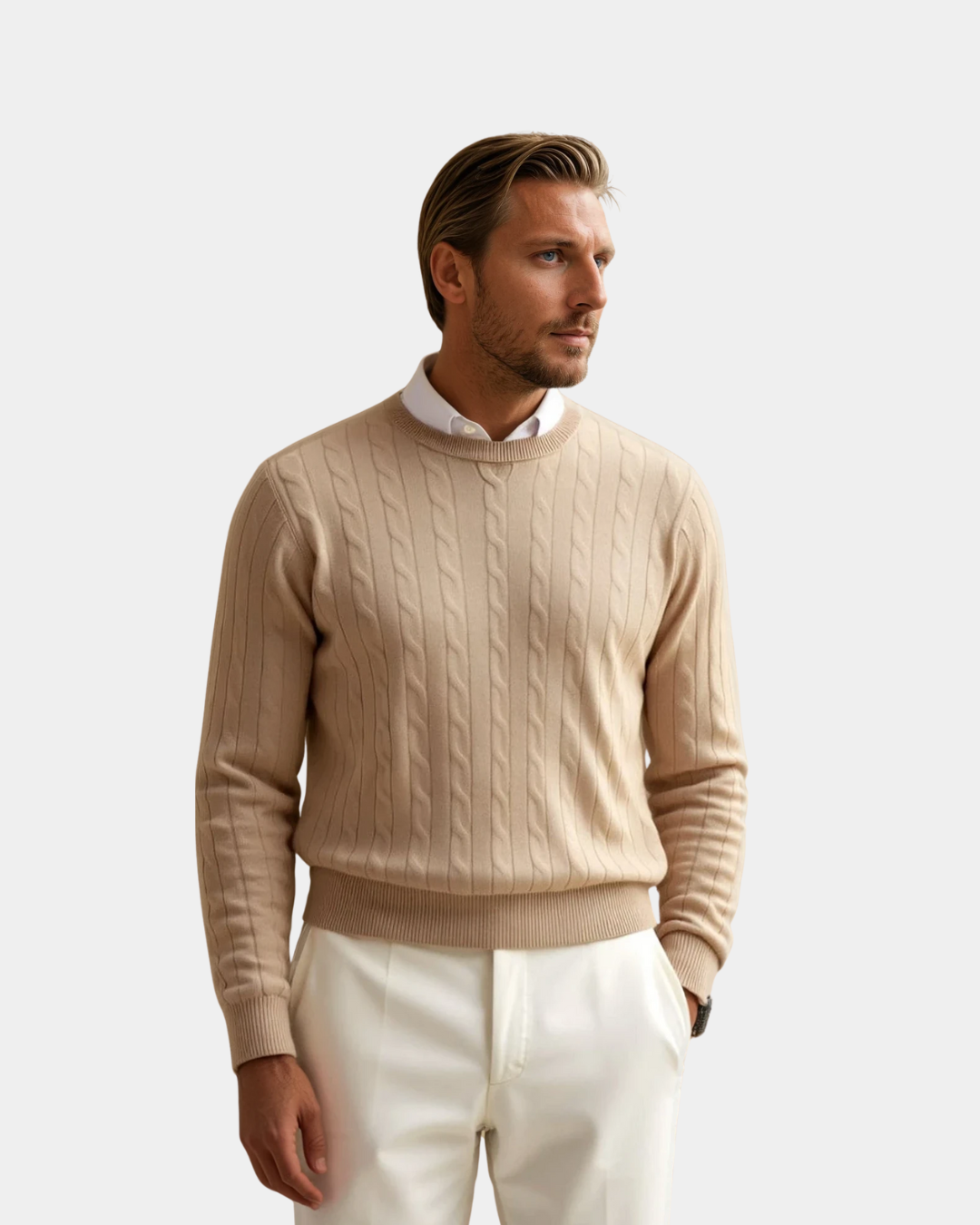 Premium O-Neck Ribbed Pullover