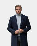 Wool Blend Formal Overcoat
