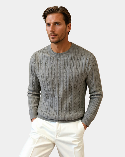 Premium O-Neck Ribbed Pullover